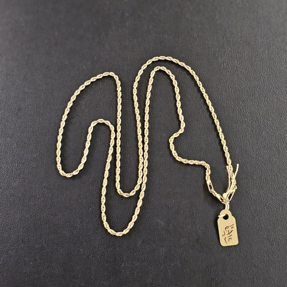 14k Gold Necklace 22 Inch
